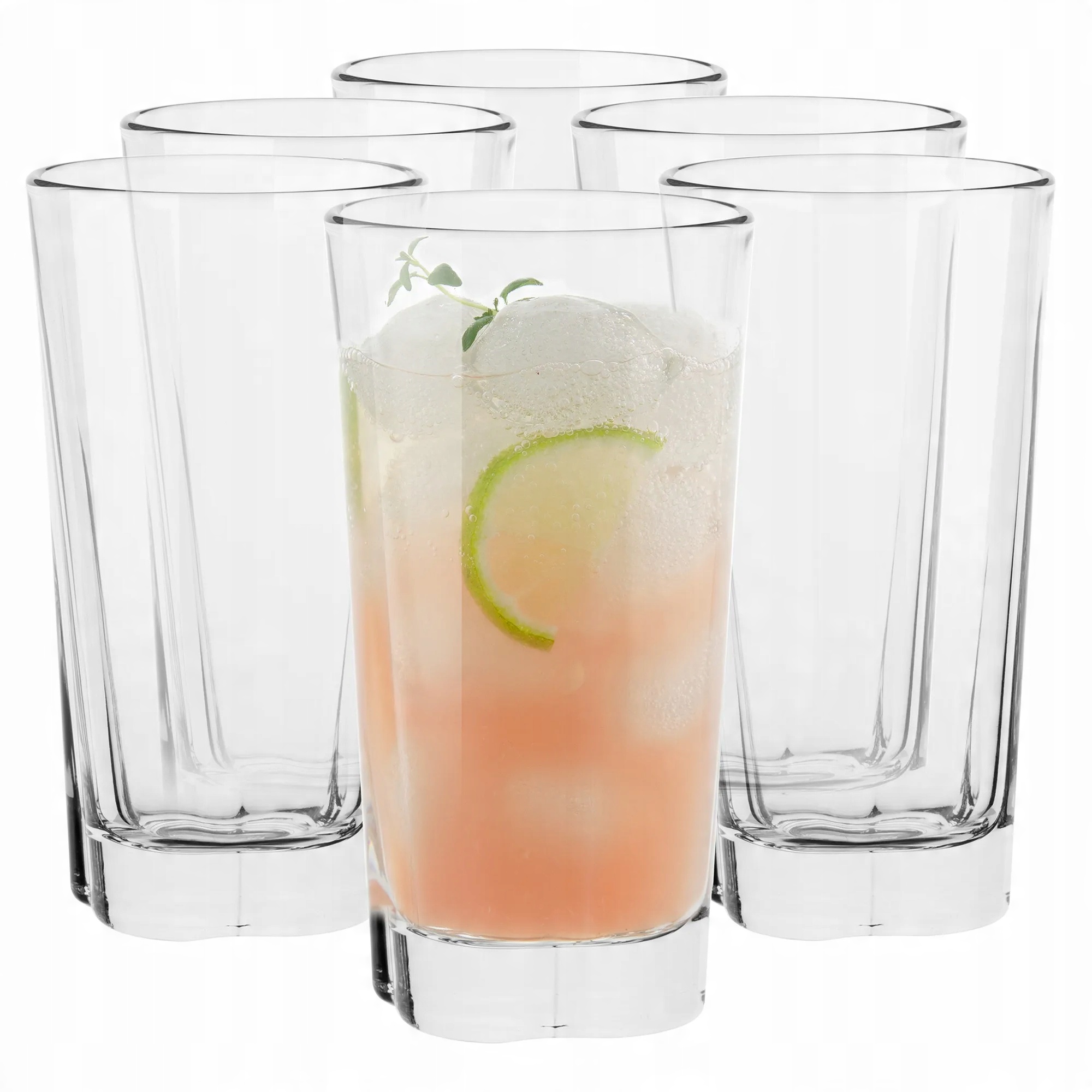 

Szklanki Do Wody Napojów Zestaw 6x300 ml Wysokie