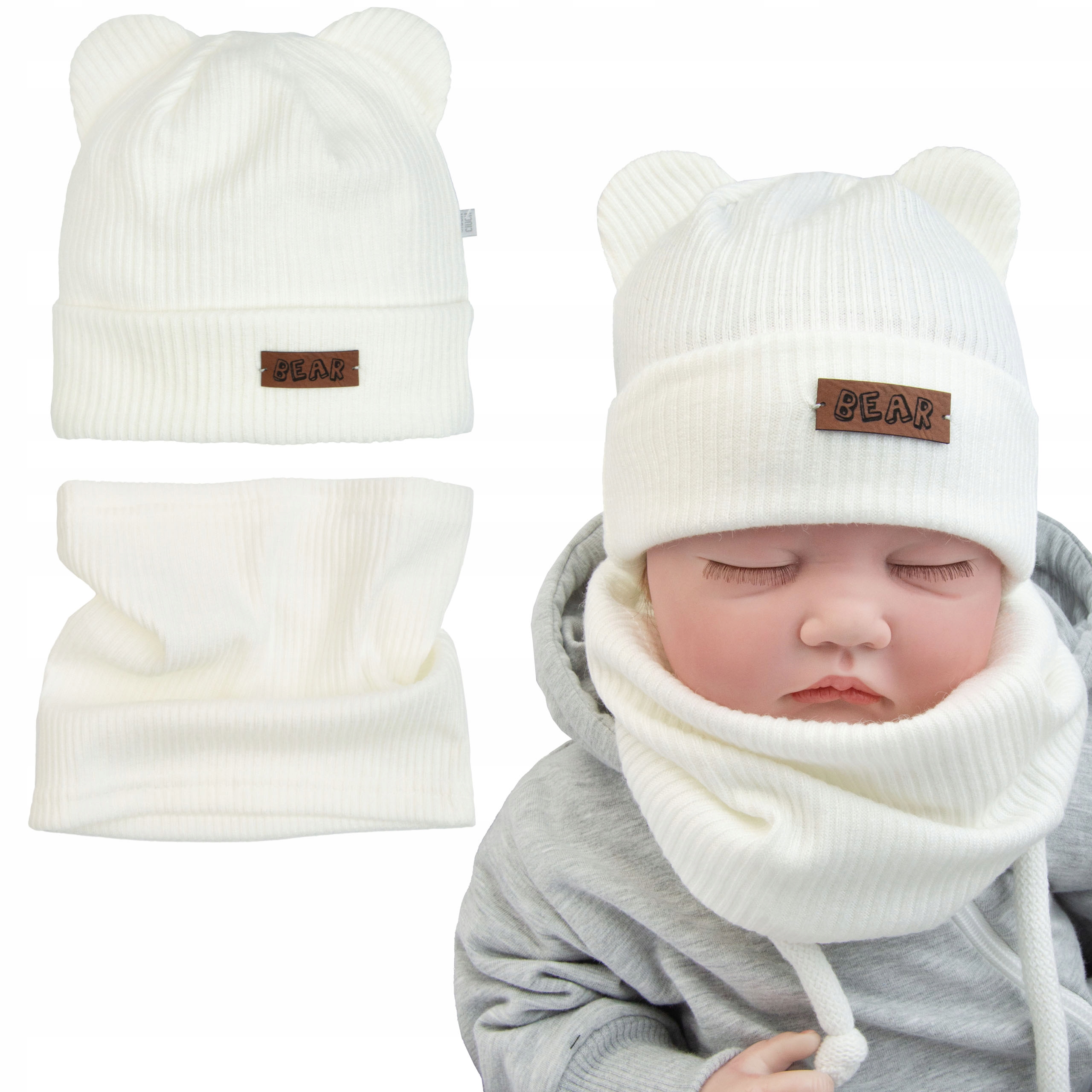 

Czapka I Komin komplet niemowlęcy 40-42cm, 68 74