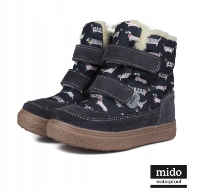Mido Kozaczki 22-40 wodoodporne Doggy Gray R.22
