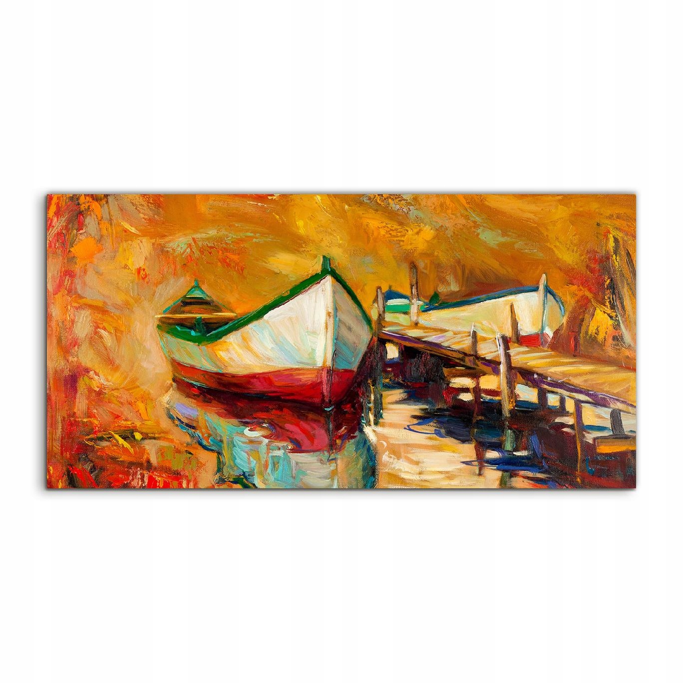 

Obraz akrylowy 120x60 z nadrukiem Morze Łódki Port