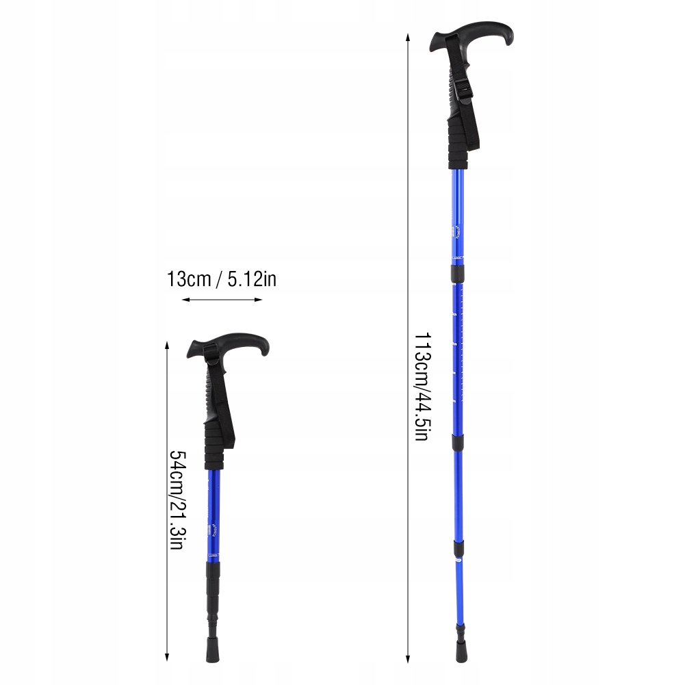 KIJEK NARCIARSKI KIJKI DLA OSÓB STARSZYCH LASKA Długość 113 cm