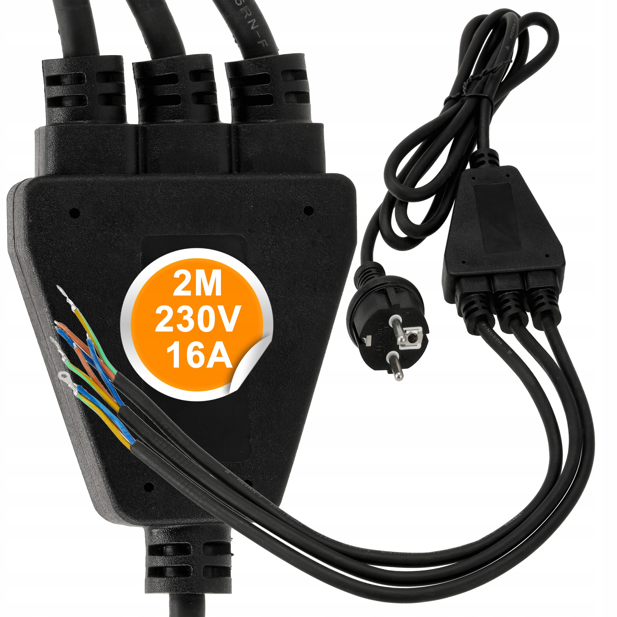 

Przewód zasilający 2m 1/3 z uziemieniem 3G 3x0,75