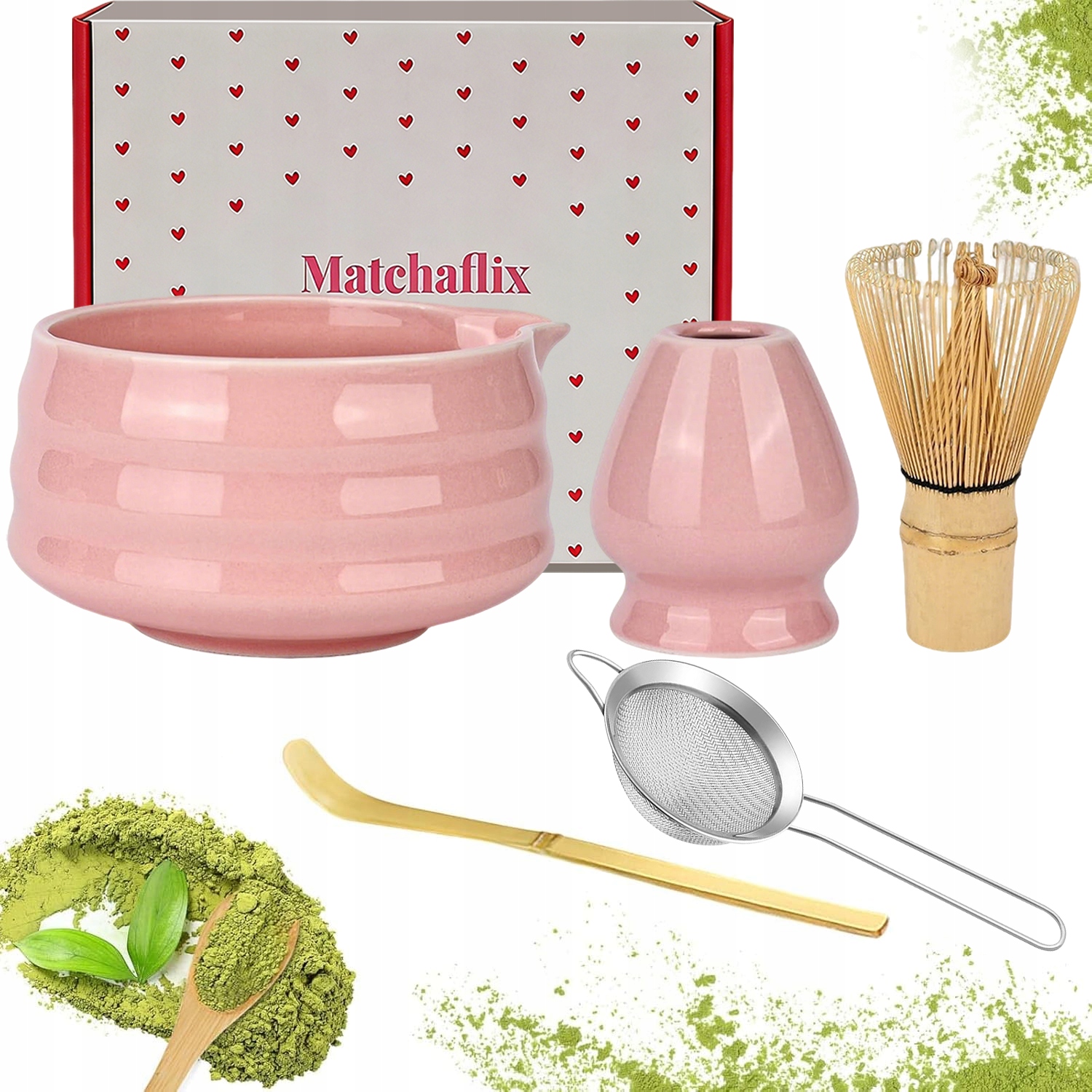 5-DÍLNÁ Sada Na Matchu, Sada Na Přípravu Čaje Matcha
