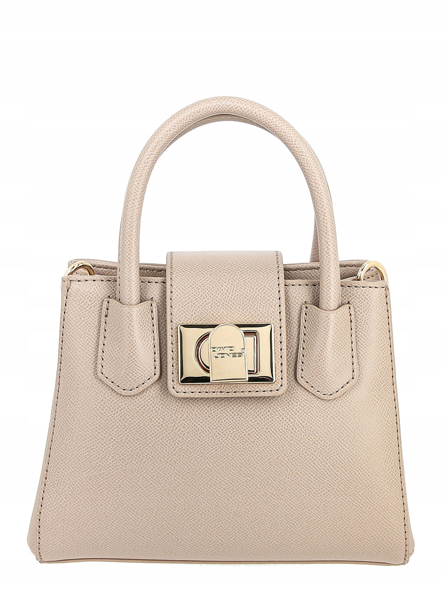 Torebka damska David Jones kuferek mały Kolor beżowy