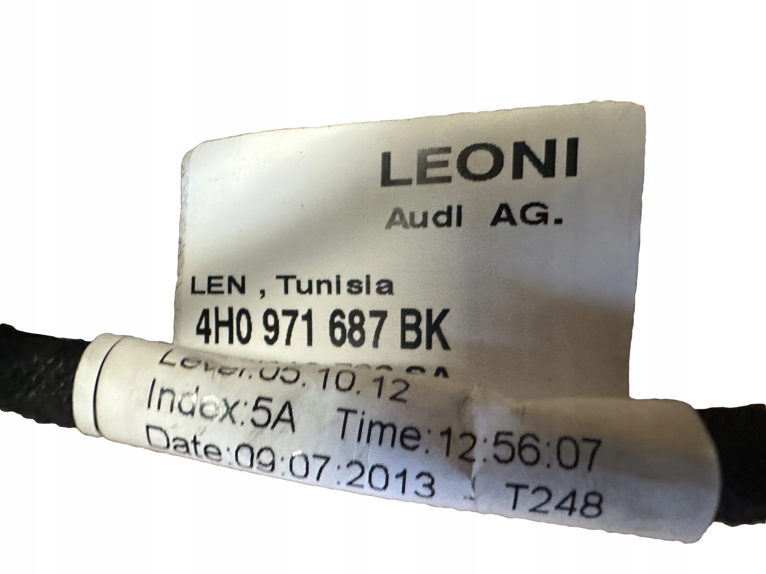 AUDI A8 4H D4 Kabelbaum Tür heck DOCIAG 4H0971687BK