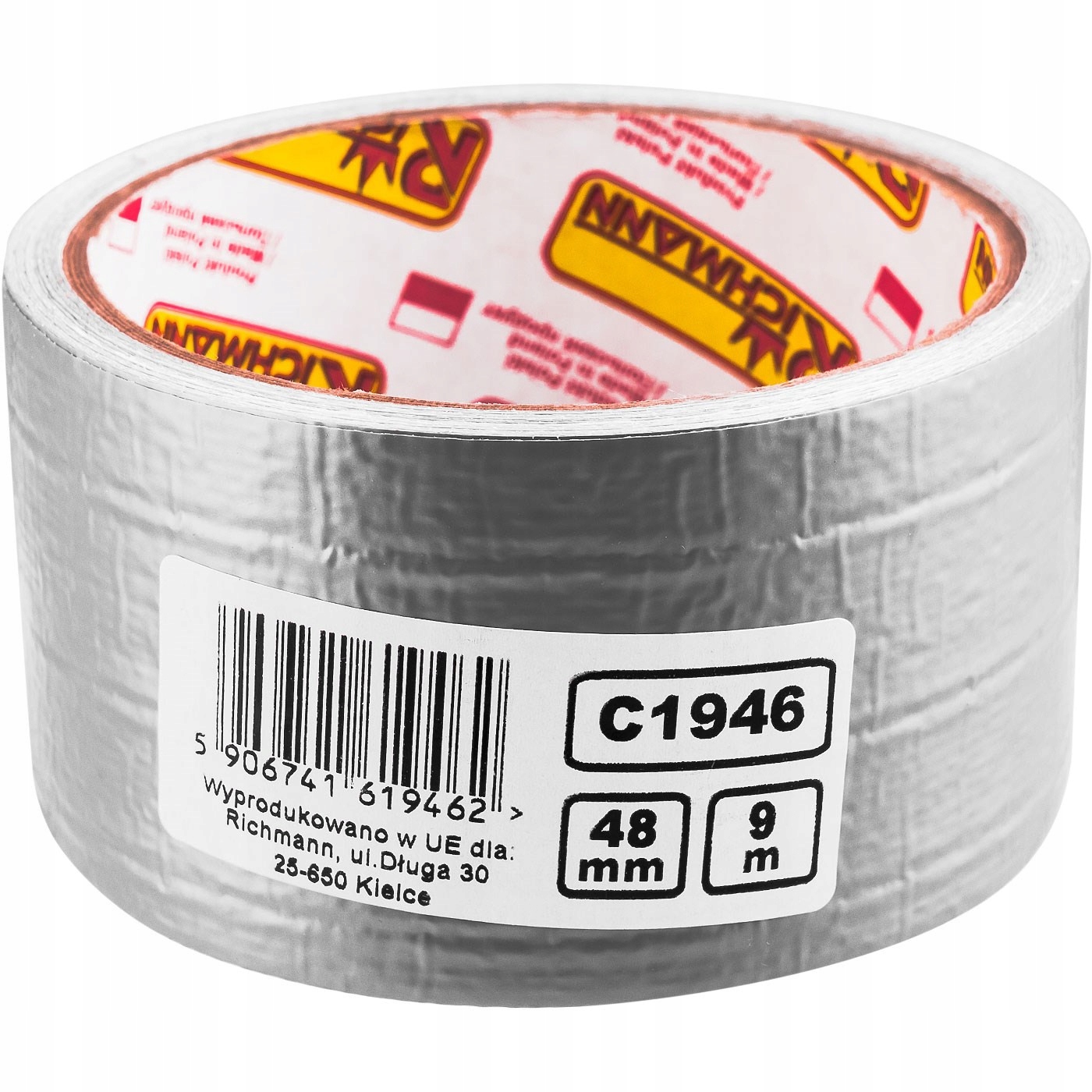 RICHMANN TAŚMA SIWA TEKSTYLNA DUCT TAPE 48MMX9M C1946