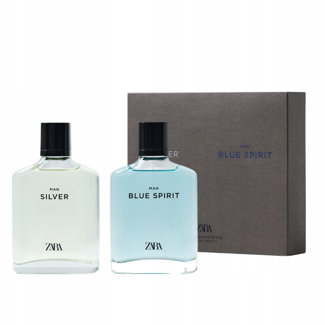 Zara Silver Blue Spirit Parfém 2 x 100 ml nové, větší objemy