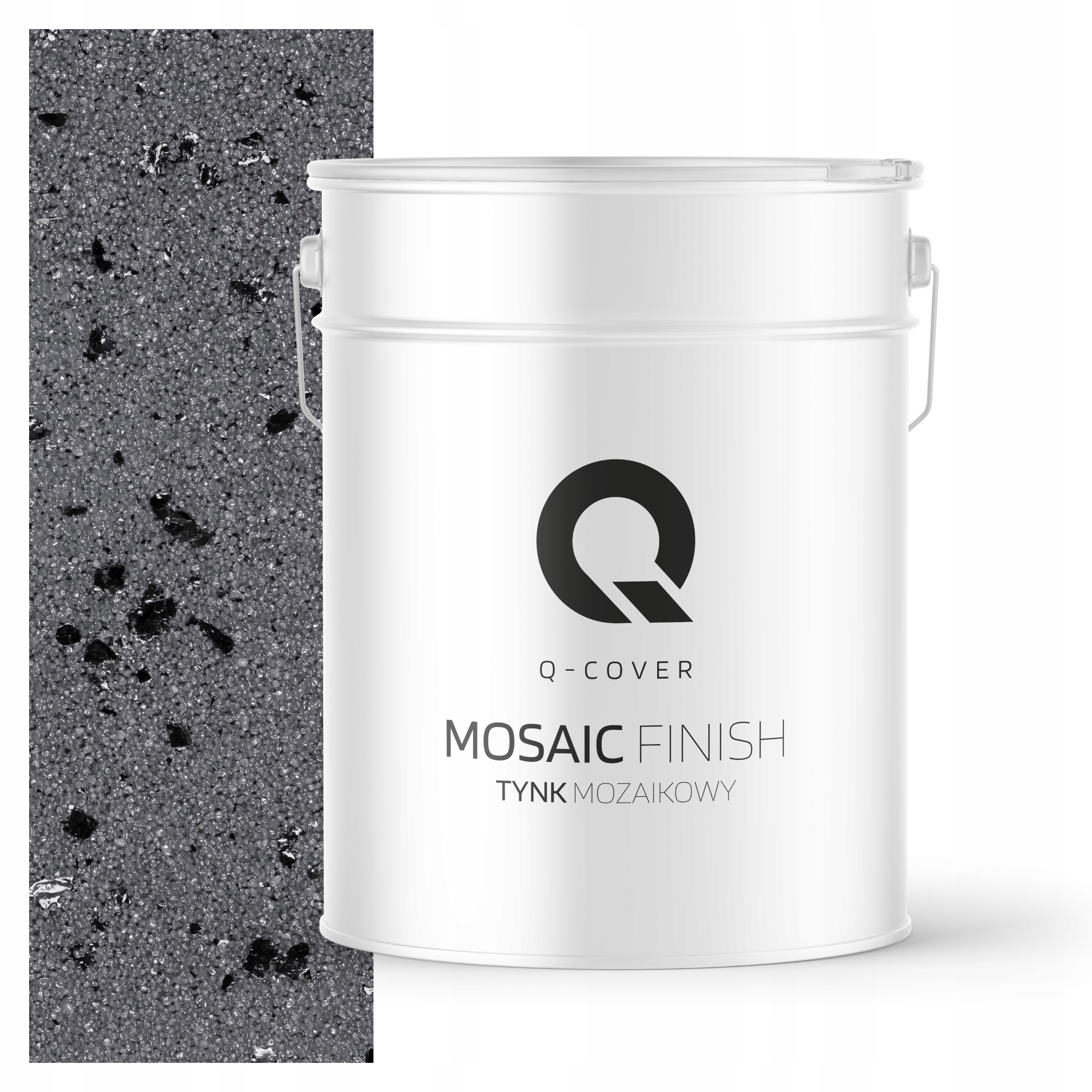 Mozaiková Omítka Mozaika 12,5 Kg Šedá Tmavá Černá Mika M06 Premium Šedá