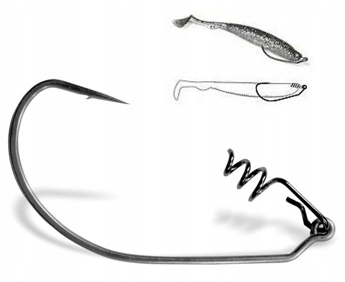 VMC Haki Drop Shot ze spiralą 3/0 Finess Swimbait
