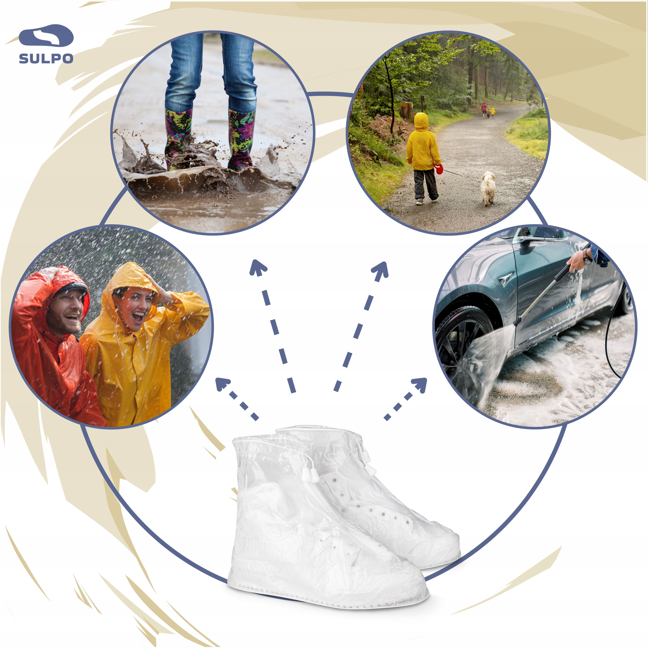 Wielokrotnego użytku pokrowce na buty 39-40 Rodzaj inny