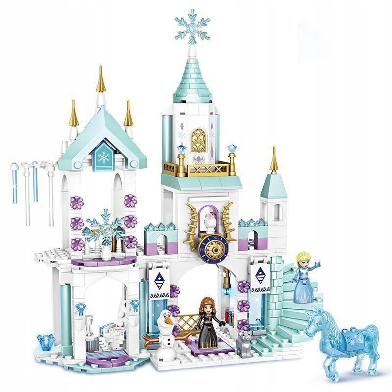

Frozen Kraina Lodu Elsa klocki układanka zamek