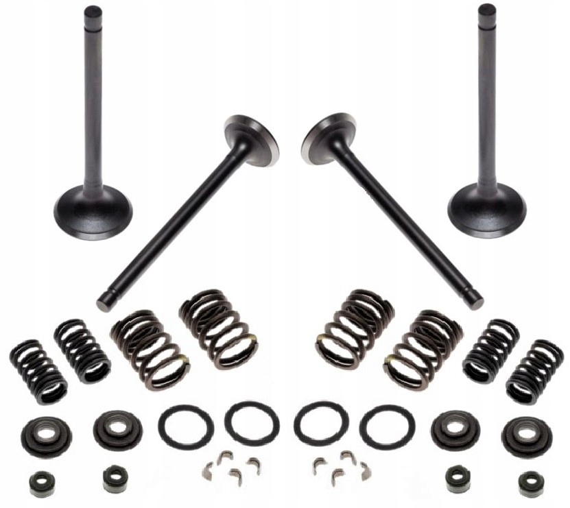 2x ZAWÓR SSĄCY + WYDECHOWY + SPRĘŻYNY Quad Barossa SMC Quadzilla CPI 250cc