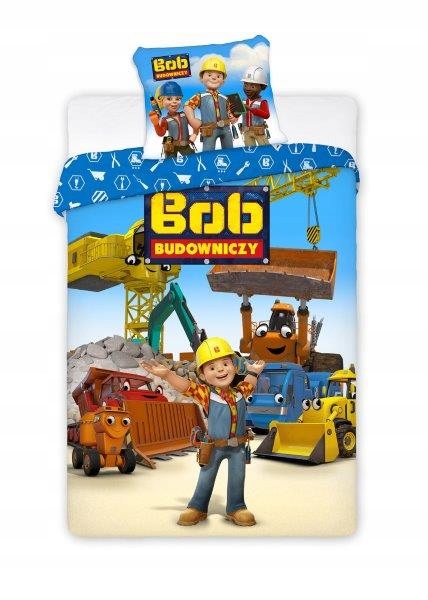 Pościel 100% Bawełna Bob Budowniczy 160x200-Zdjęcie-0