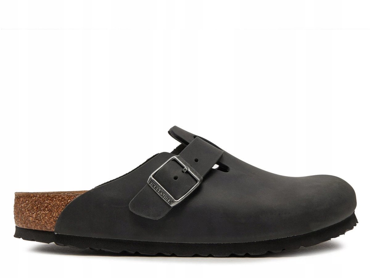 Pánské pantofle Birkenstock 0059461 Boston Fl Regular černé 41