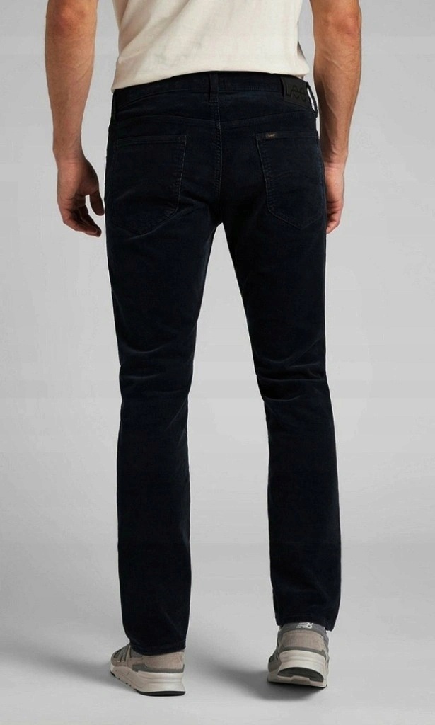 Męskie sztruksy proste Lee Daren Zip Fly Black 112365814 32/32