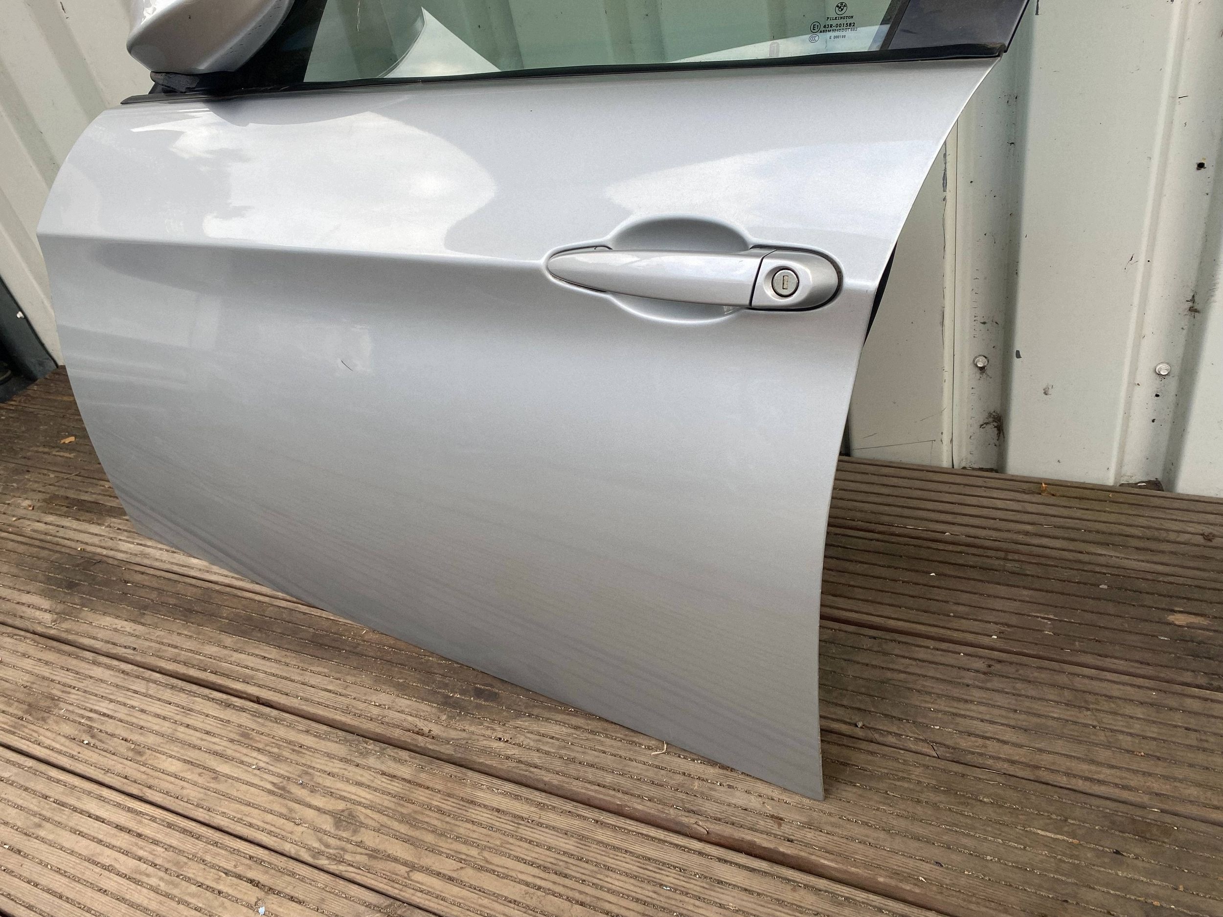 BMW 3 E90 E91 complete door left front front 354 SREBRNY