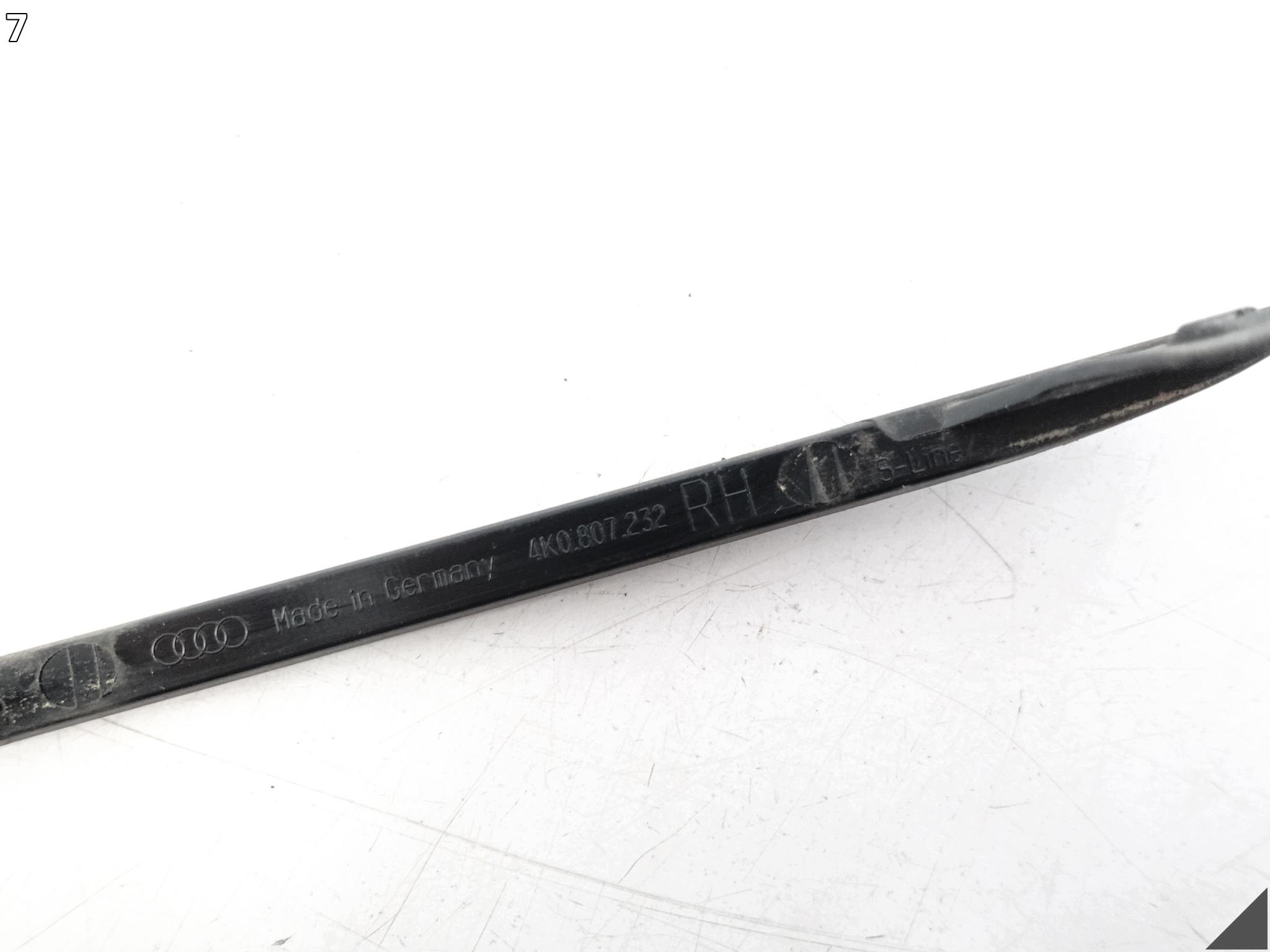 AUDI A6 S6 C8 4K S-LINE 18-25 moulding cap cover W bumper front right
