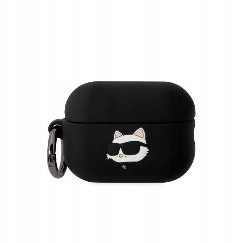Karl Lagerfeld Silicone Nft Choupette Head 3D Pouzdro AirPods Pro 2 (černé)
