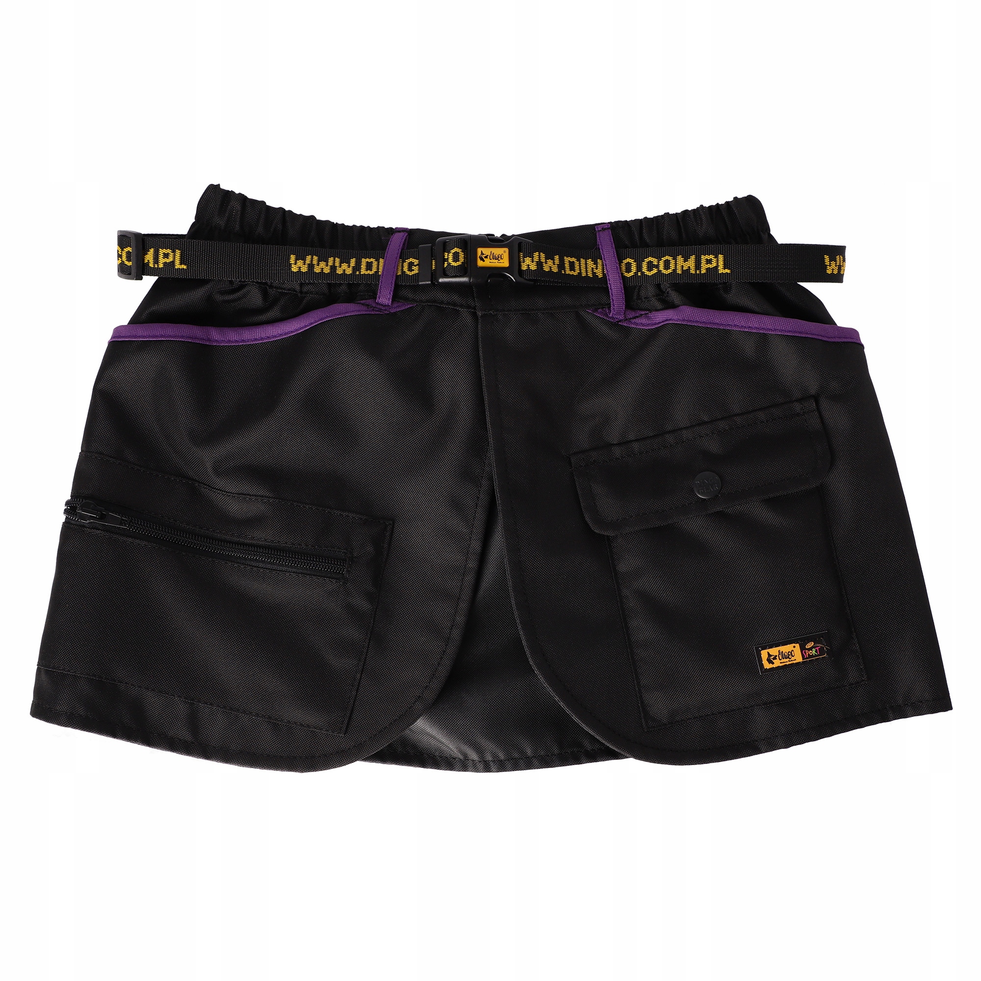 Levně Dingo Tréninkový pás 4 Fun velikost S černá/fialová