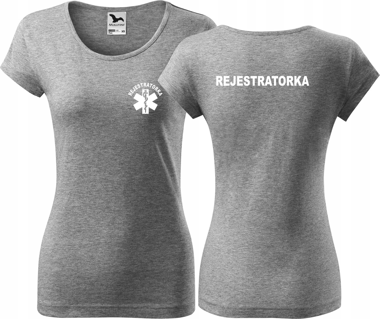 

Koszulka medyczna Pure nadruk Rejestratorka r. S