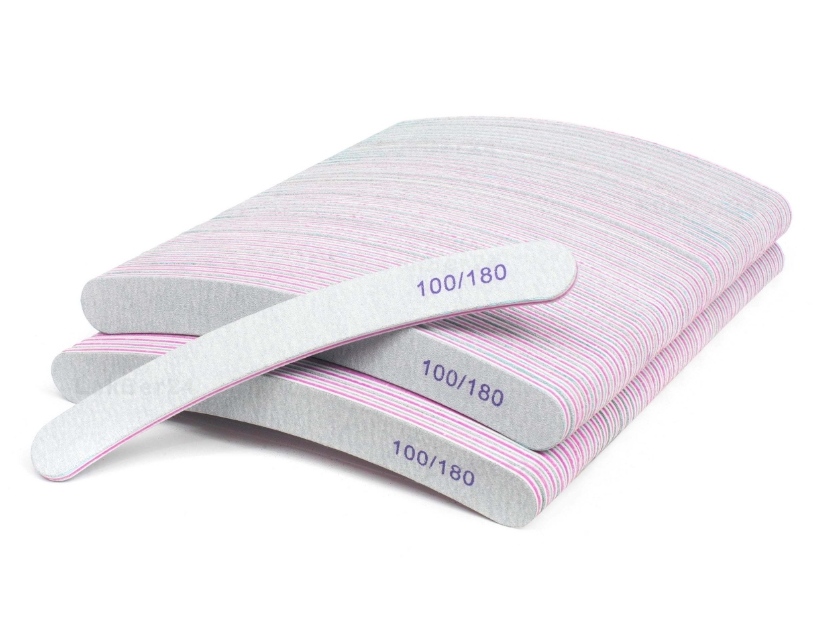 

10x Pilniik do paznokci, Banan, Zebra, 100/180