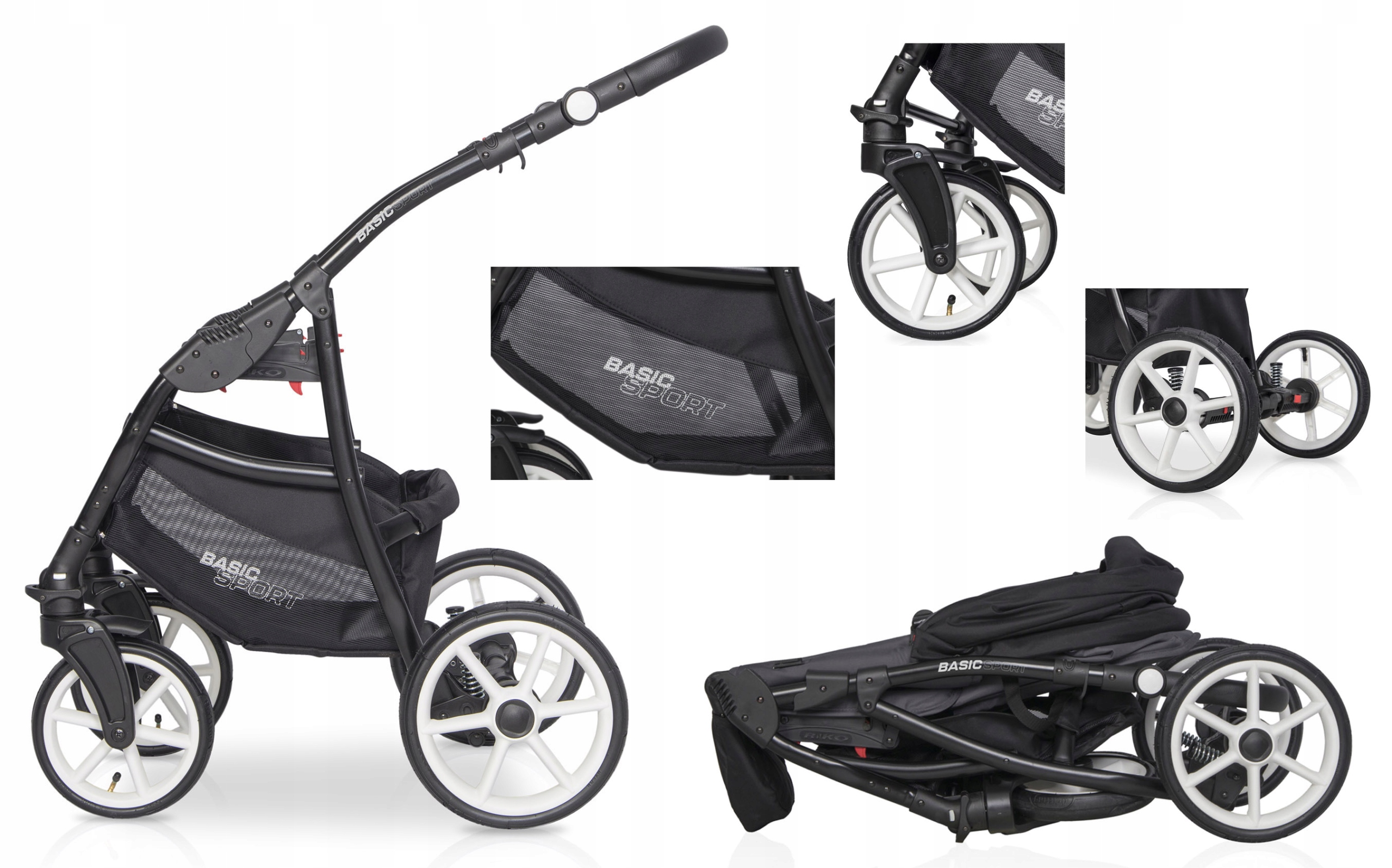 WÓZEK RIKO BASIC SPORT 4W1 BAZA CABRIOFIX DAKAR Liczba kół 4