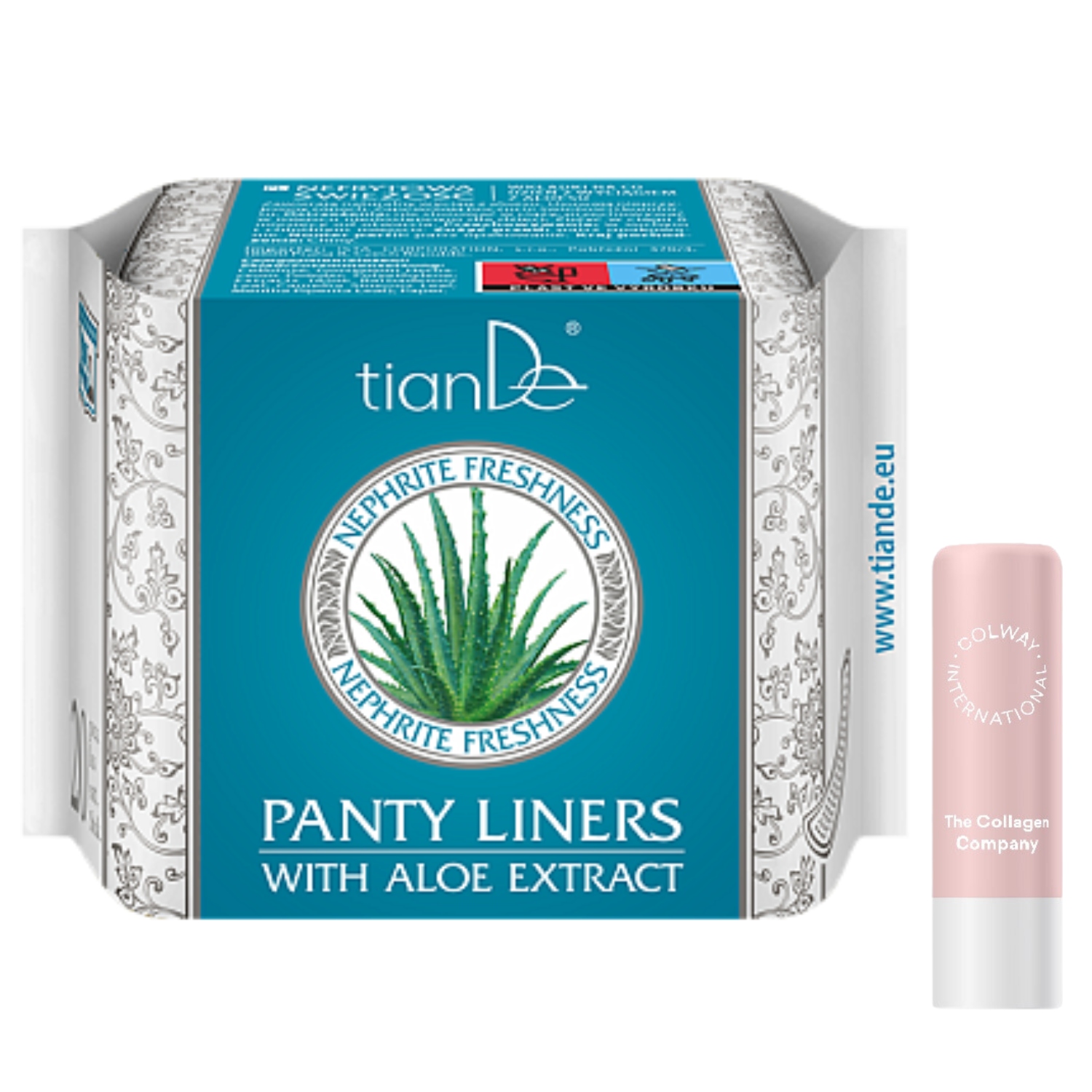 6x TianDe Aloesowe Naturalne Wkładki Higieniczne z Aloesem Pomadka