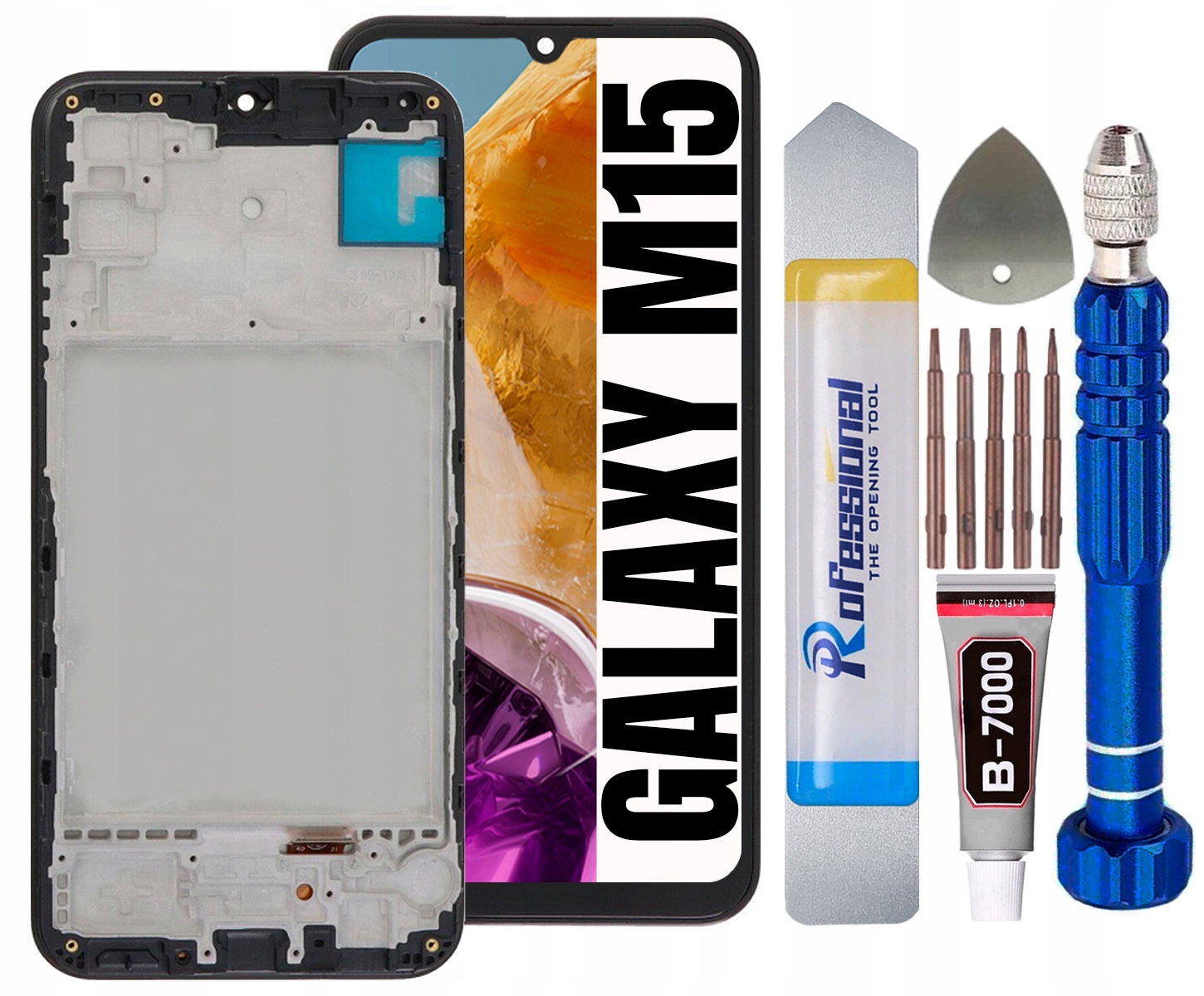 Displej Pro Samsung Galaxy M15 5G M156 Plná Velikost Oled LCD Rámeček