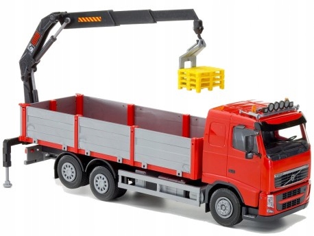 Emek Volvo Fh červená převodovka zadním jeřábem