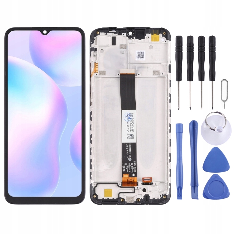 Original LCD+Touch Screen with Frame for Xiaomi Redmi 9A Black