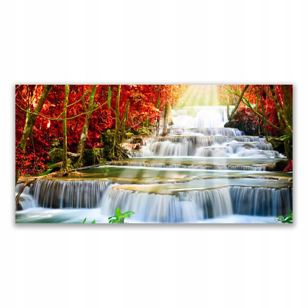 

Fotoobraz z nadrukiem 140x70 Wodospad Natura Las