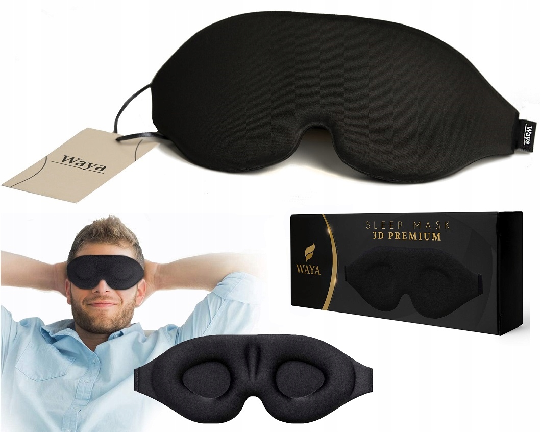 

Maska Na Oczy Do Spania Opaska Premium Waya 3D