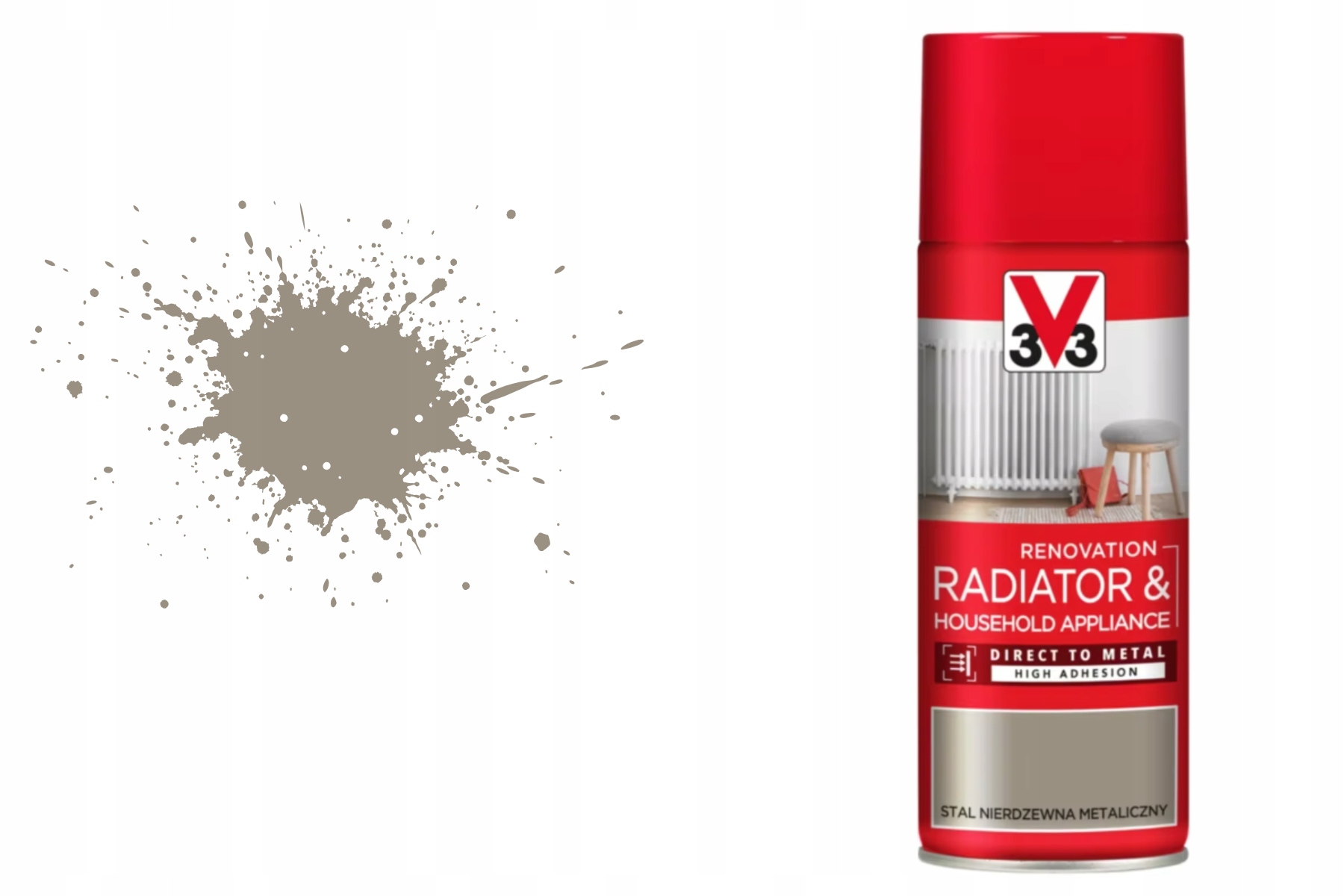 Sprej V33 pre domáce spotrebiče nerezová oceľ 0,4 l