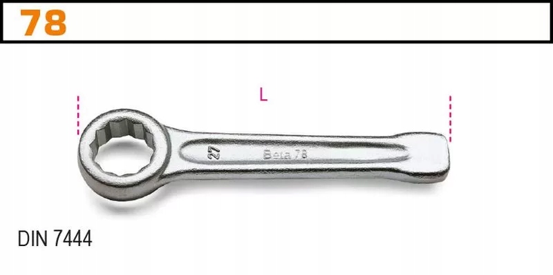 Klucz oczkowy jednostronny do pobijania 41mm Marka Beta