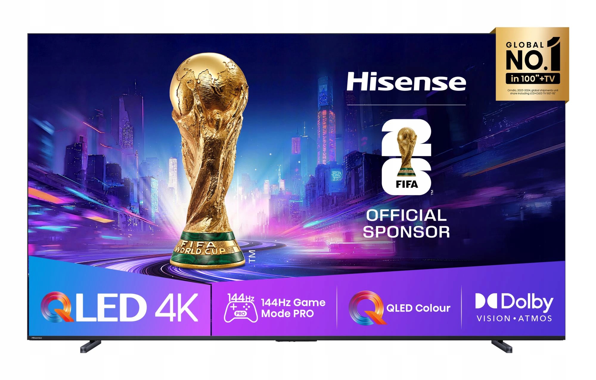 Televízor Hisense 100" 4K Ultra Hd 3840 x 2160 pixelov Plochý 16:9 Qled 100E7QPR