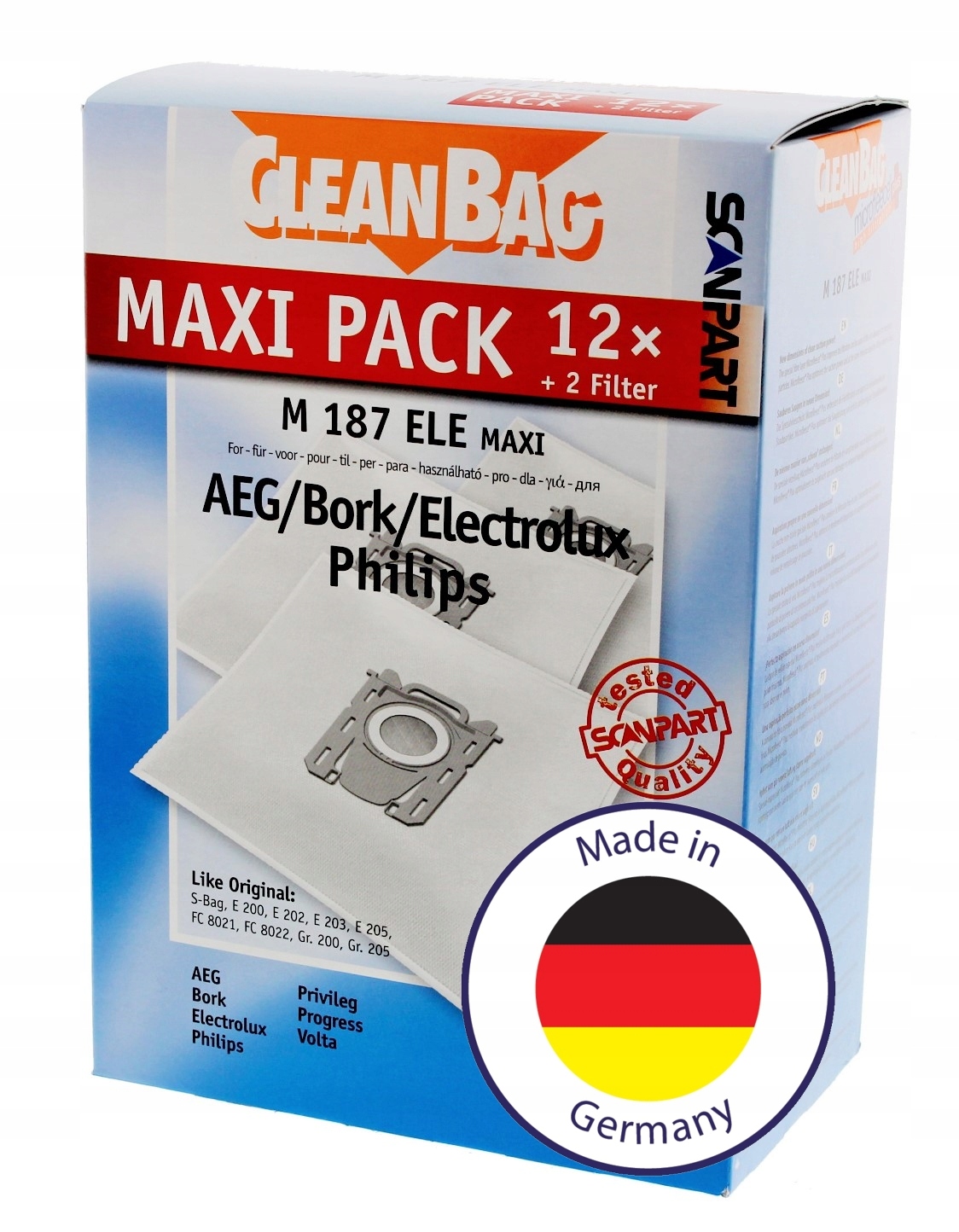 

Worki Do Odkurzacza S-bag Classic 12SZTUK Filtry