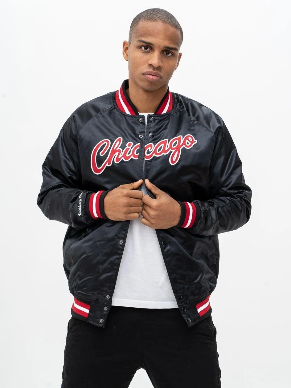 Baseballová Bunda Nba Chicago Bulls Satin M