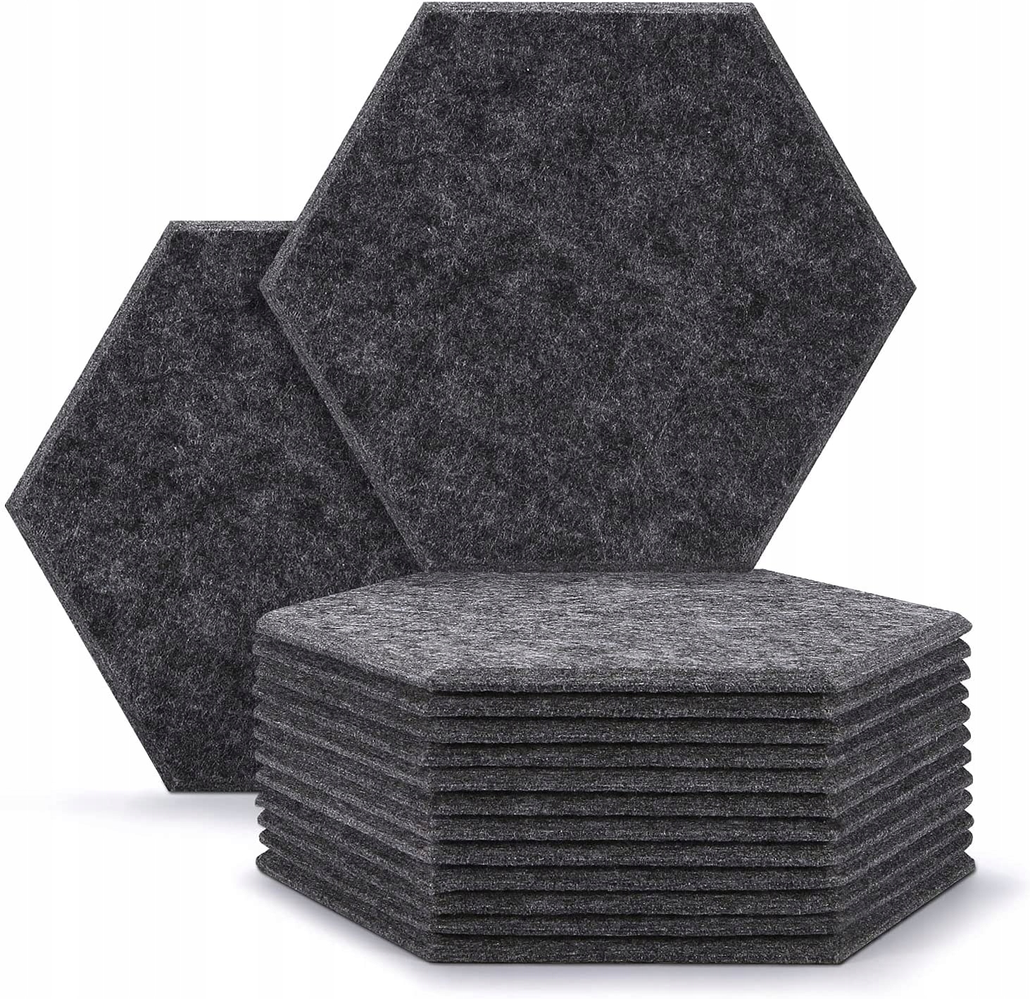 

Panele Akustyczne Hexagon Czarne 30x26x0,9 12 Szt