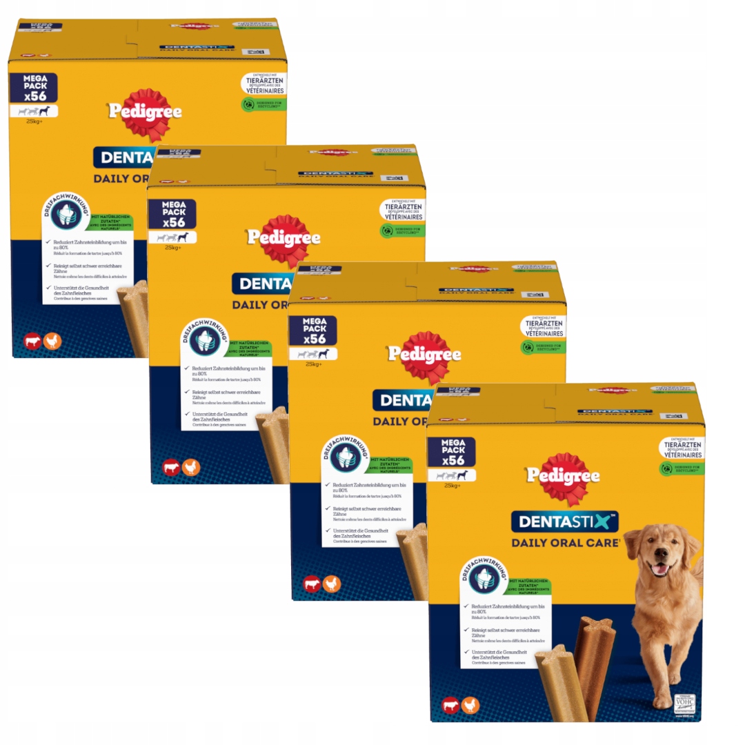 Levně Pedigree Dentastix Large Pro Velká Plemena 4X 56-PACK