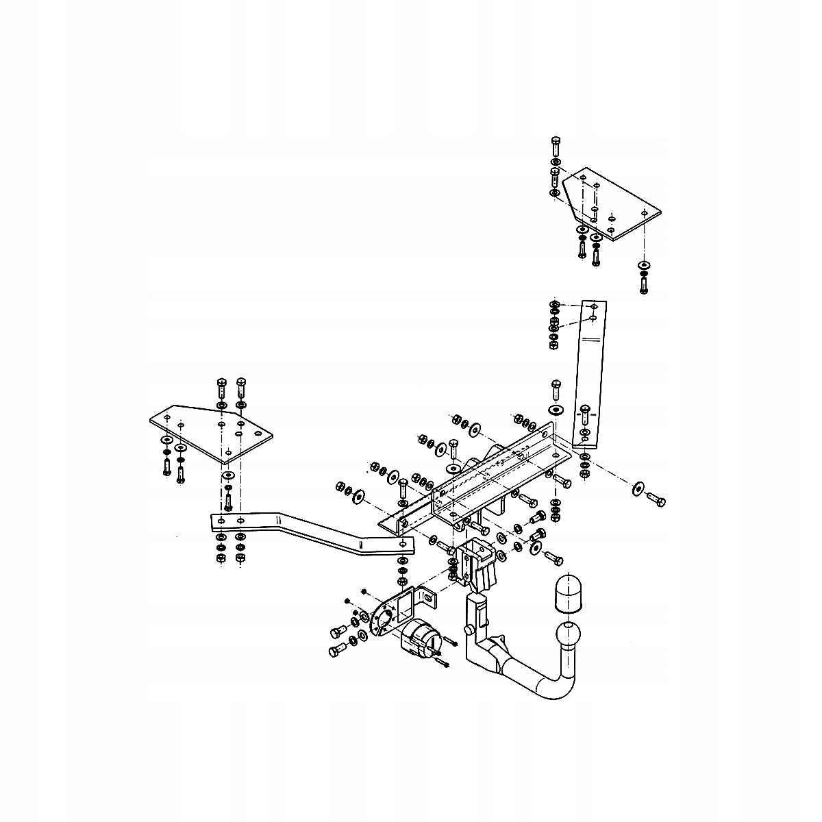 Hak holowniczy Wypinany do Volvo V50 M Kombi 04-12 MODUŁ 13 PIN GRATIS Nowy Producent Steinhof