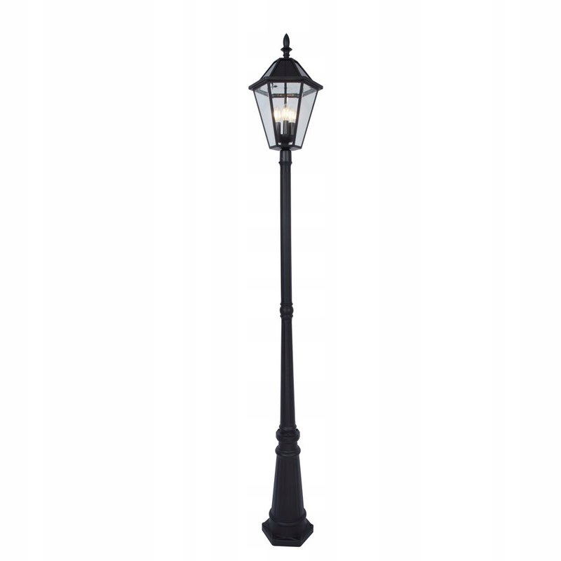 Solárna vonkajšia stožiarová lampa London hnedá Lutec