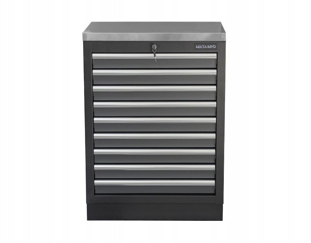Matabro, Dílenská skříňka s nerezovou pracovní deskou 680x465x950 mm