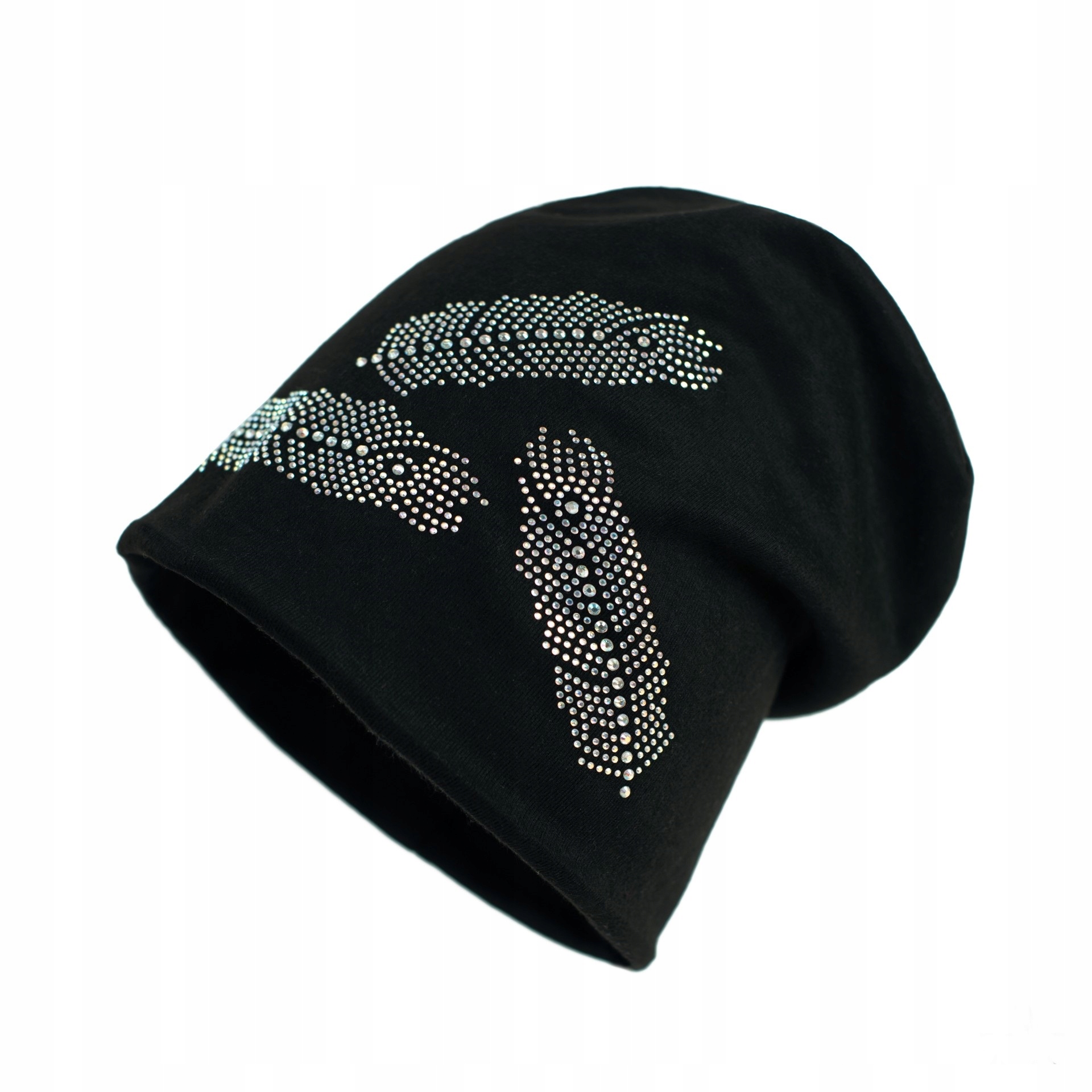 

Czapka beanie bawełniana miękka przejściowa ozdoby