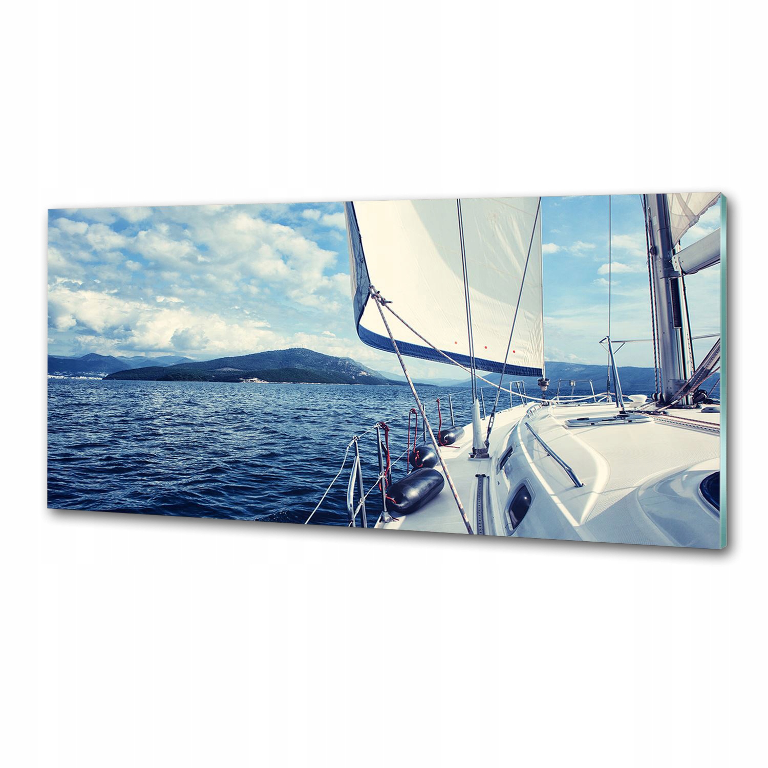 Panel do kuchyne Jachta na pozadí mora 125x50 Lepidlo