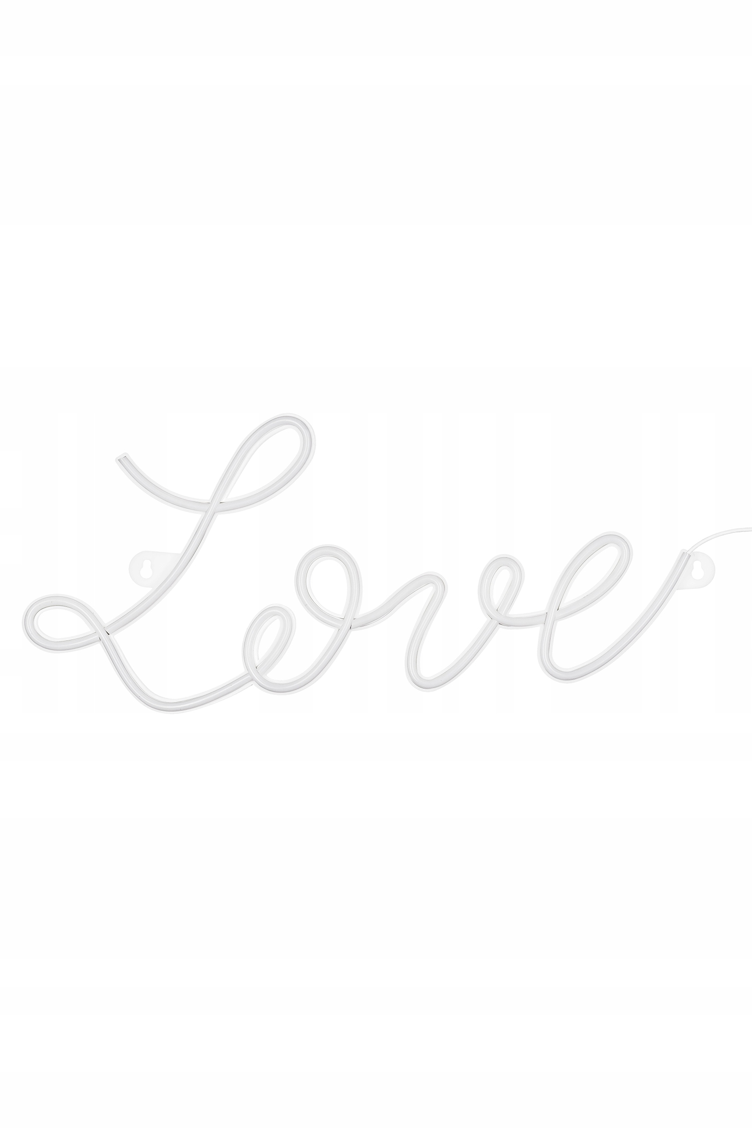 Neon Nápis Led Love Láska Bílá 61x27,4 cm Valentýn Svatba Svatební Hostina