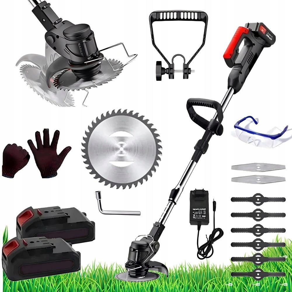 Výkonný Aku Vyžínač 21 V 2000 Mah Přenosný 2 Baterie
