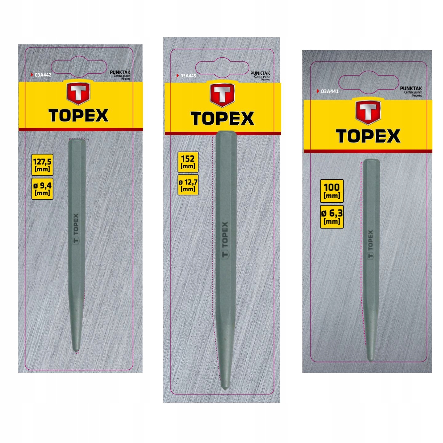 

Zestaw Punktaków Wybijaków Punktak Wybijak Topex