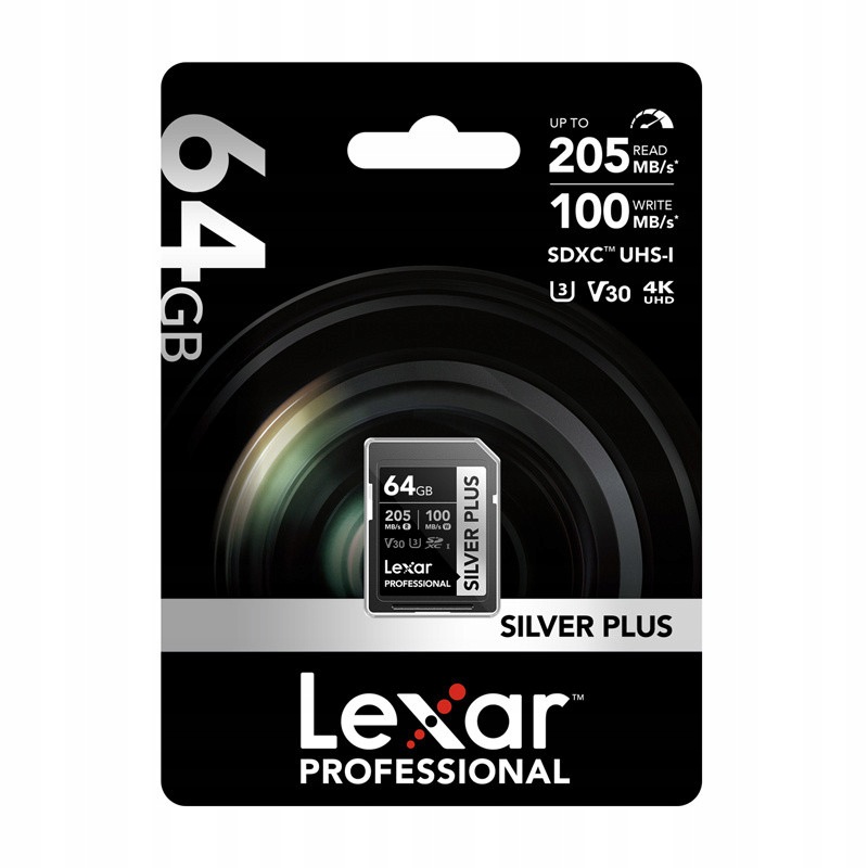 Paměťová karta Lexar Professional Silver Plus Sdxc 64GB