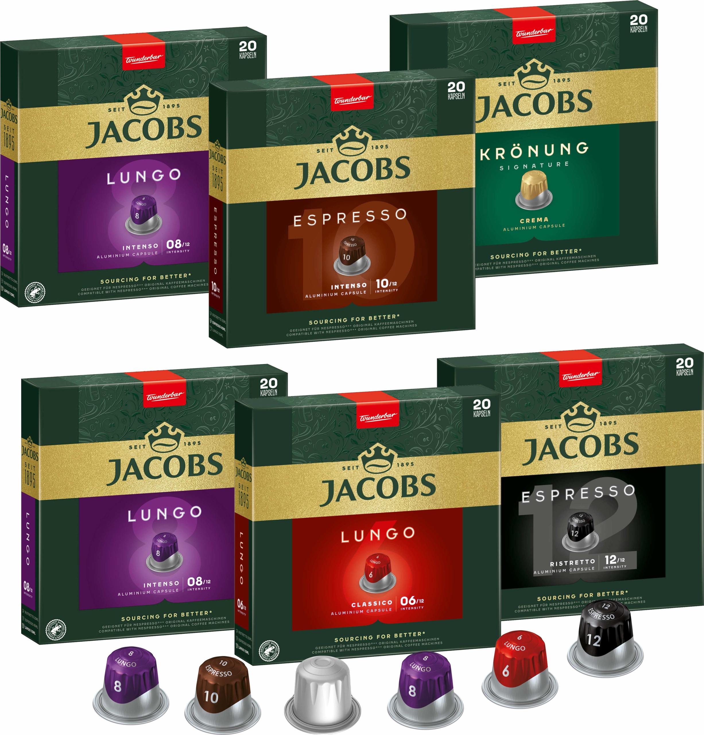 Sada kusů kapslí Jacobs Nespresso