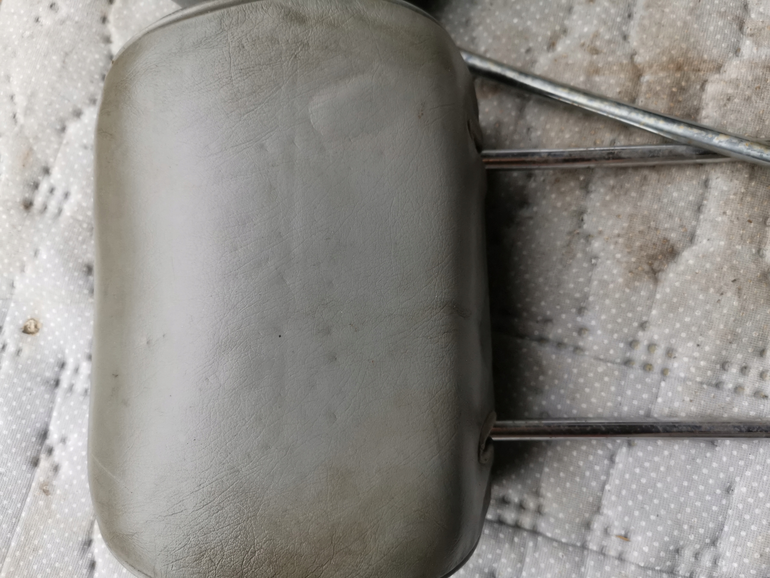 rest seat grey leather MERCEDES 124